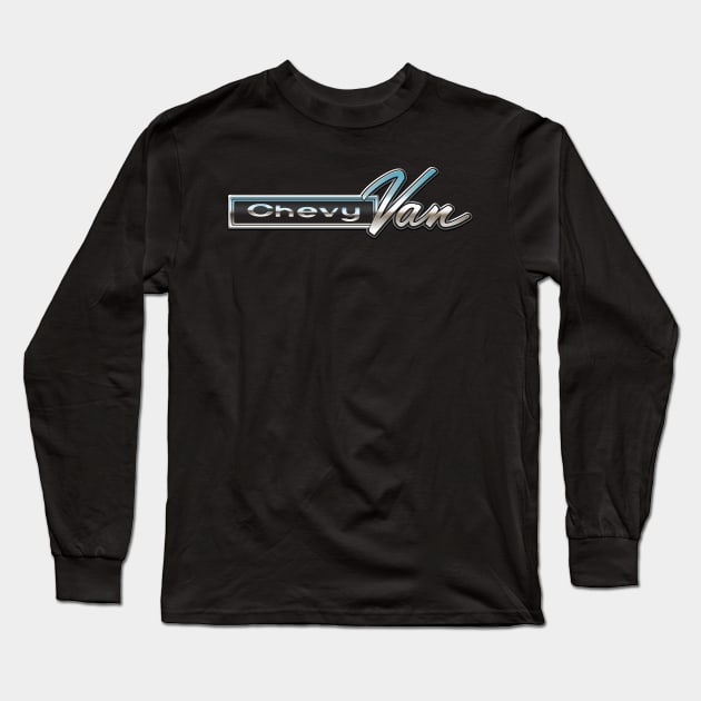 Chevy Van Emblem Long Sleeve T-Shirt by BriteDesign